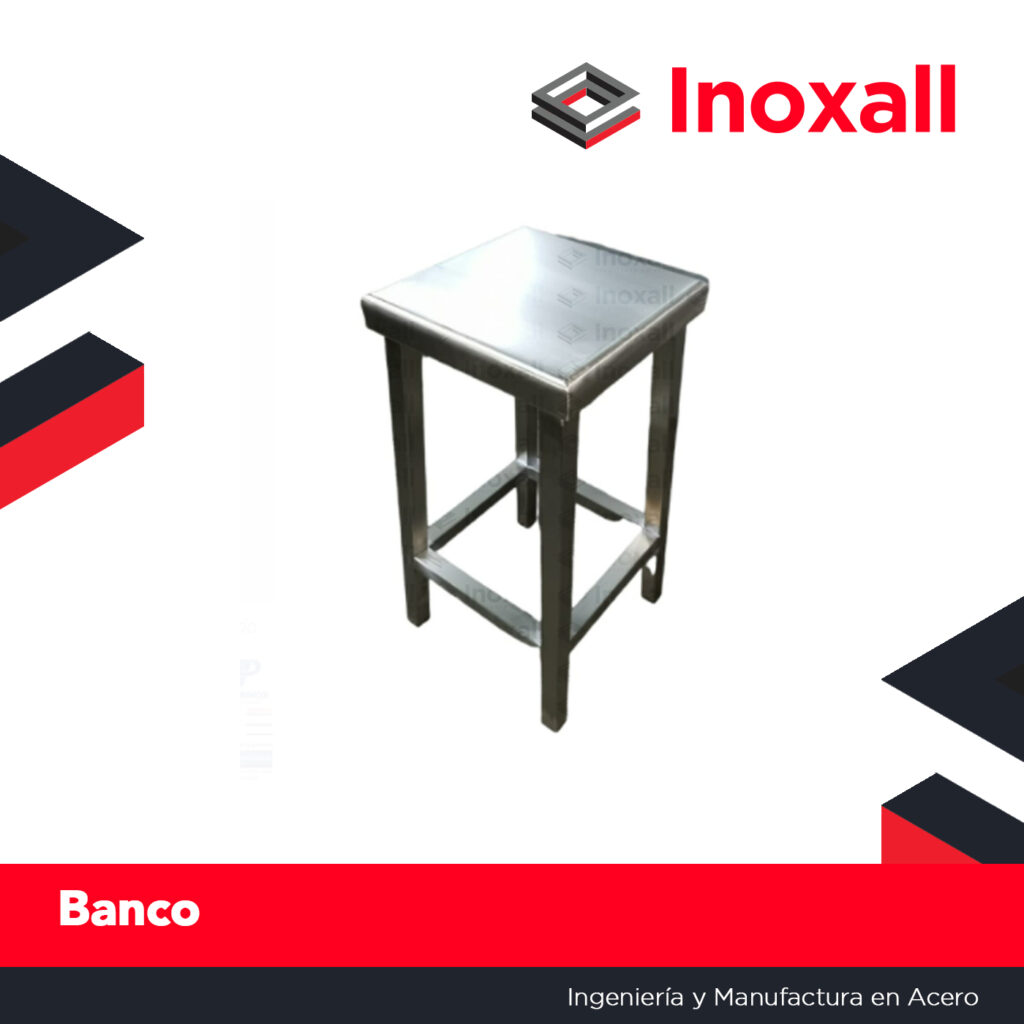 Banco de Acero inoxidable